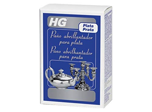 HG Paño abrillantador para plata (1 st.) - es un efectivo paño para pulir plata que puede ser usado para restaurar el brillo de la plata y los objetos plateados (495000130)