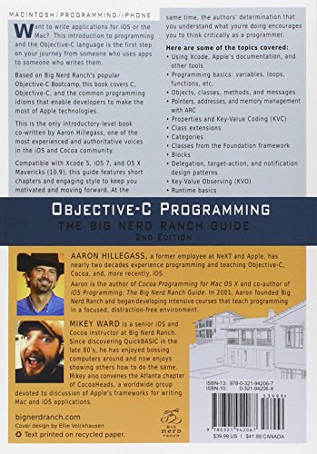 Hillegass, A: Objective-C Programming: The Big Nerd Ranch Guide (Big Nerd Ranch Guides)