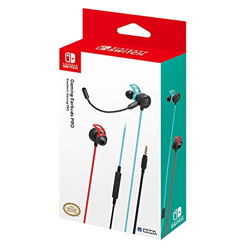 Hori - Auriculares Switch Azul/Rojo Neón (Nintendo Switch)