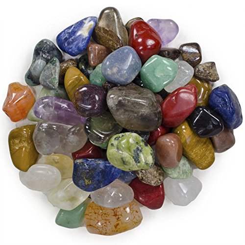 Hypnotic Gems 2 libras brasileña tumbled pulidas piedras naturales surtidos mix #c: pequeño 2 lb bolsa