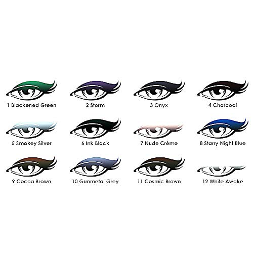 Impala Cosmetics Oryx Khol Kajal Lápiz de ojos automatico, 01 Verde ennegrecido, waterproof