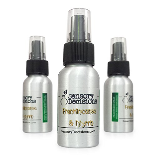 Incienso y fragancia de mirra en aerosol por Sensory Decisions, metal, Plateado, 1 bottle