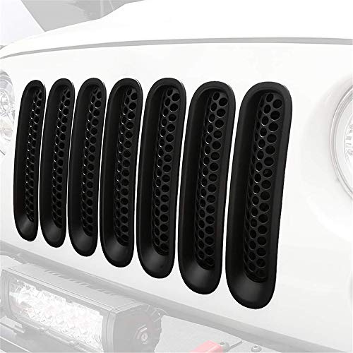 Inserciones de Malla para Parrilla Delantera, Protector Deflector con Clip para 2007-2015   , para Jeep Wrangler & Unlimited