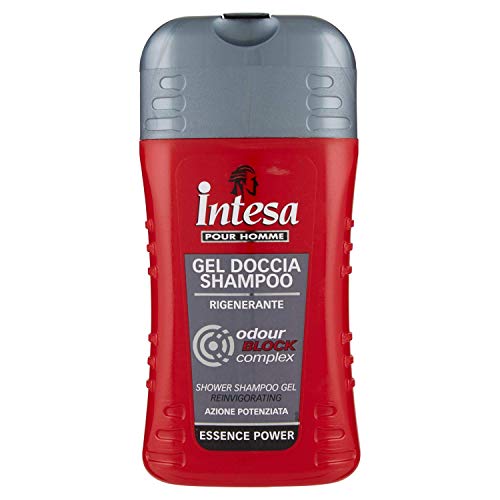 INTESA POUR HOMME gel de ducha champú regenerador, Essence Power, 250 mL