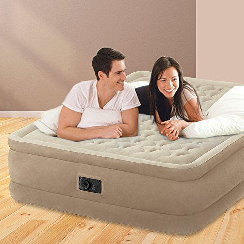 Intex 64458 - Colchón hinchable Dura-Beam Plus UltraPlush 152 x 203 x 46 cm