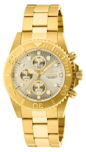 Invicta 1774 Pro Diver Reloj para Hombre acero inoxidable Cuarzo Esfera champán