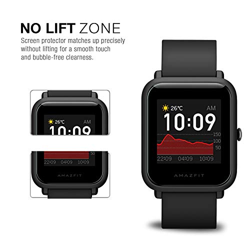 ivoler 6 Unidades Protector de Pantalla para Huami Amazfit Bip S/Amazfit Bip S Lite, [Cobertura Completa] [líquida Instalar] [No Burbujas] HD Transparente TPU Suave láminas Protectora