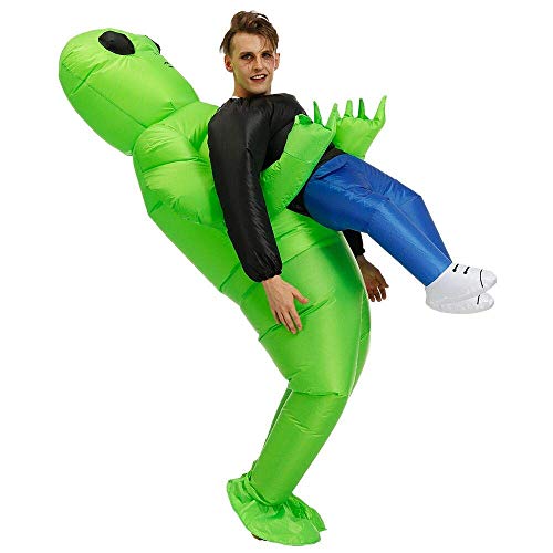 JASHKE ET Alien Disfraz Inflable Disfraces Disfraces de Navidad Ropa de Fiesta para Adultos