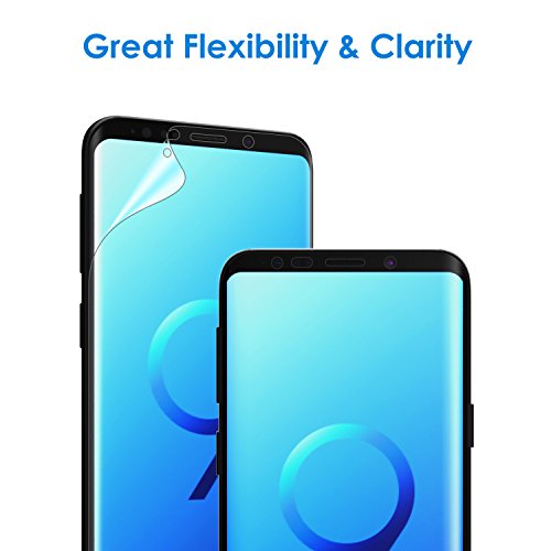 JETech Protector de Pantalla Compatible Samsung Galaxy S9 (NO para S9+), Alta Definición TPU, Compatible con Funda, 2 Unidades