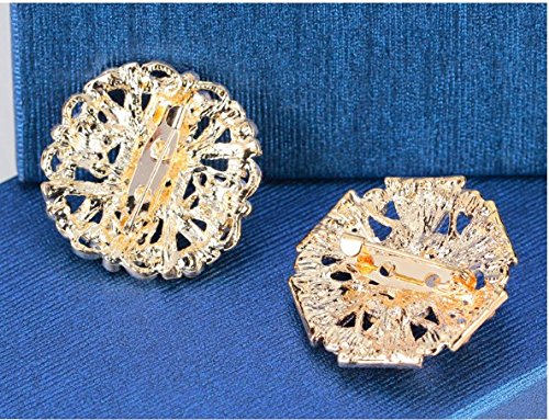 keland 12 unids Mix Set Cristal Broches Flor Broche Collar Ramillete Ramo Decoración Al Por Mayor Lote DIY BROACH (color)