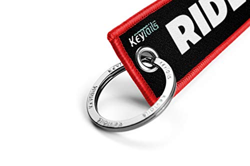 Keytails - Llaveros de alta calidad para motocicletas, scooters, ATV, UTV. Con el texto en inglés “Ride Or Die”.