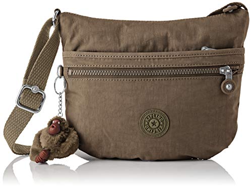 Kipling Arto S, Bolso bandolera para Mujer, Marrón (True Beige), 25x21x3 cm