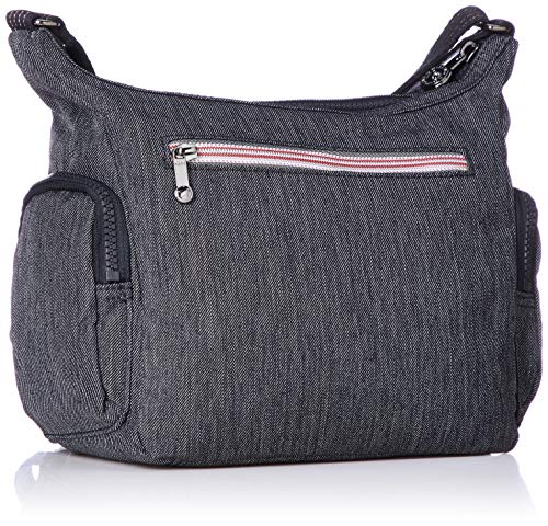 Kipling Gabbie S, Bolsos Bandolera para Mujer, Azul (Active Denim), 29x22x16.5 cm