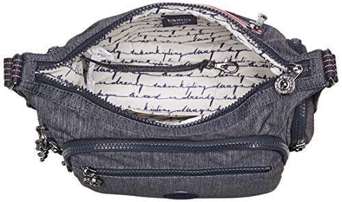 Kipling Gabbie S, Bolsos Bandolera para Mujer, Azul (Active Denim), 29x22x16.5 cm