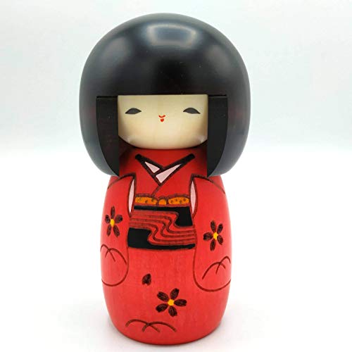 Kokeshi Niña con Kimono, muñecas tradicionales japonesas