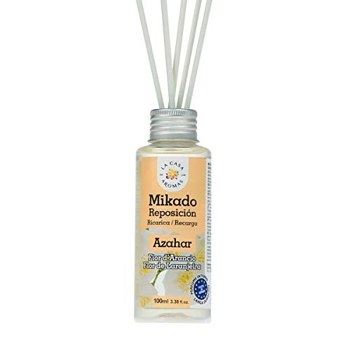 La Casa Aromas Mikado Reposicion 100 Ml con Varillas (AZAHAR)