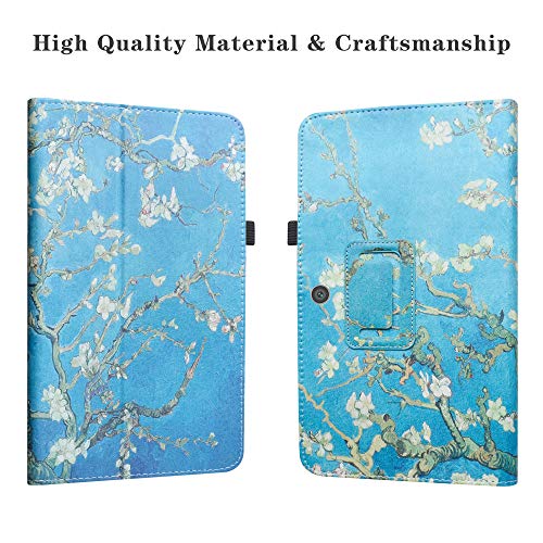 Labanema Lenovo ideapad d330 Funda, Slim Fit Carcasa de Cuero Sintético con Función de Soporte Folio Case Cover para 10.1" Lenovo ideapad d330 Tablet - Almond Blossom