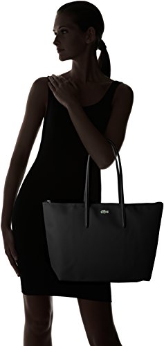 Lacoste NF1888PO, Bolso bandolera para Mujer, BLACK (Black), 29.5 x 14 x 35 cM