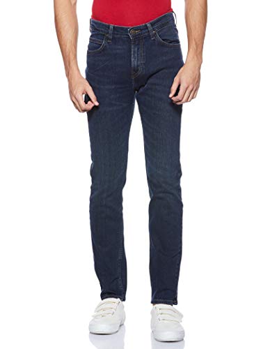 Lee Rider, Vaqueros Slim para Hombre, Azul (Dark Worn Vc), W29/L34