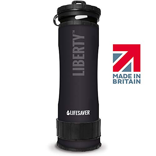 Liberty 2000 Zwart - Drinkfles met waterfilter