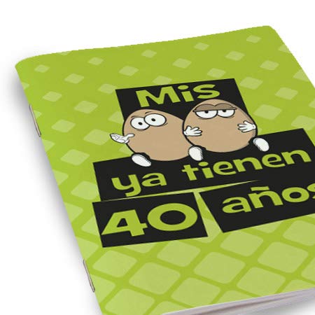 Libreta A-6 + Boli"Mis huevos ya tienen 40 años" mundohuevo