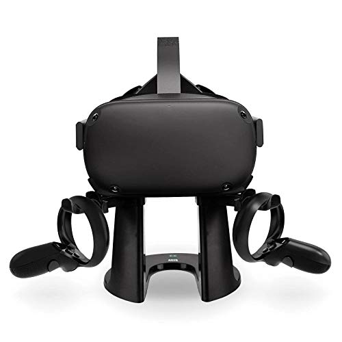 LICHIFIT AMVR VR Stand Headset Display Holder Controller Mount Station para Oculus Rift S / Oculus Quest Virtual Reality Headset y Touch Controllers Organizer