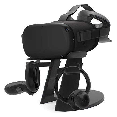 LICHIFIT AMVR VR Stand Headset Display Holder Controller Mount Station para Oculus Rift S / Oculus Quest Virtual Reality Headset y Touch Controllers Organizer