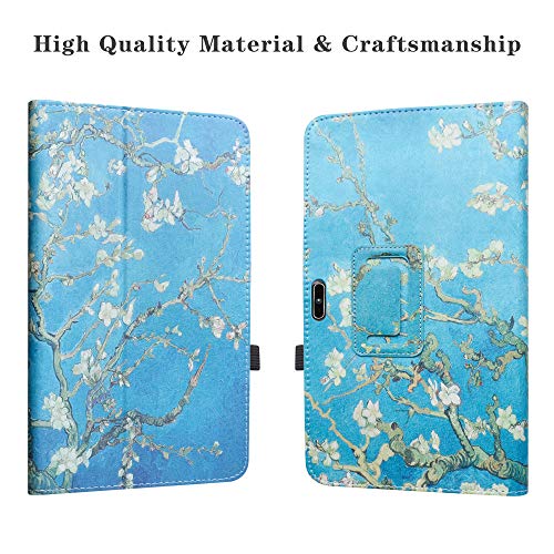 LiuShan Compatible con TECLAST M16 Funda, Folio Soporte PU Cuero con Funda Caso para TECLAST M16 11.6 Inch 4G Tablet(No es Compatible con 10.1" TECLAST M30),Almond Blossom