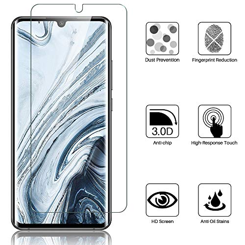 LK Protector de Pantalla para Xiaomi Mi Note 10 / Note 10 Pro/Note 10 Lite Protector,[3 Piezas] [Admite la función de Huella Digital] [Película Protectora de TPU][Alta Definición y Sensibilidad]