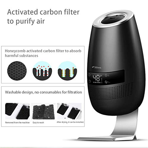 L@LILI Difusores De pie Ultrasonidos Cool Mist 5L Apagado automático Ultra silencioso con Modo de Niebla Ajustable, 12 Horas de Tiempo de Trabajo