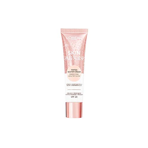 L'Oreal Paris Make-Up Designer Skin paradise Water-Cream Hidratante con Color y Spf 20, Tono Piel Medio Medium 01 39 g