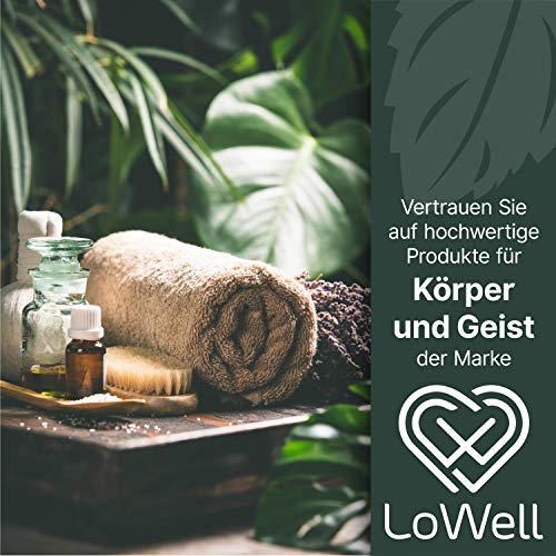 LoWell - contenido 40g - Cristales de mentol, Cristales hielo grandes, Mentol, Menta 100% puros - Con una lata práctica - Calidad farmacéutica para infusiones de sauna