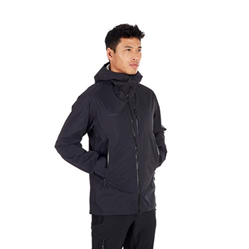 Mammut Kento - Abrigos y Chaquetas (Negro, Masculino, Chaqueta, Abrigo Cortavientos, Adulto, L)