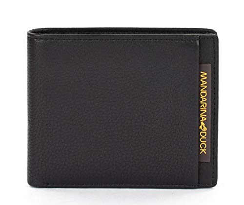 Mandarina Duck Men's small wallet in leather Dual UDP07 Black