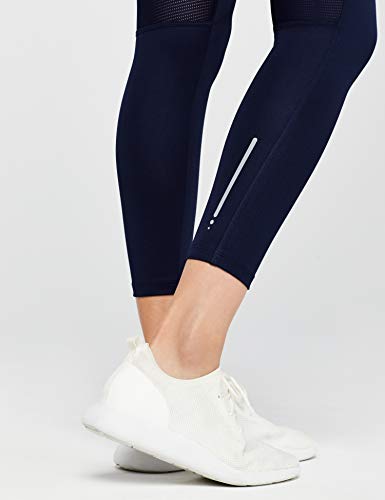 Marca Amazon - AURIQUE Leggings Deporte Petite Mujer, Azul (Navy), 38, Label:S