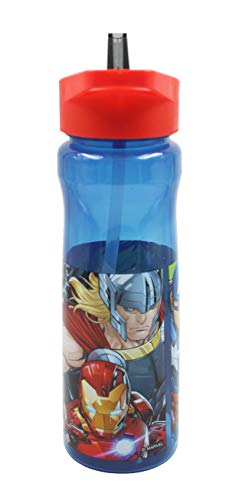 Marvel - Botella deportiva (600 ml, polipropileno, plástico), multicolor