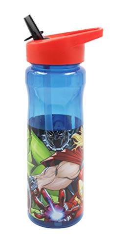 Marvel - Botella deportiva (600 ml, polipropileno, plástico), multicolor