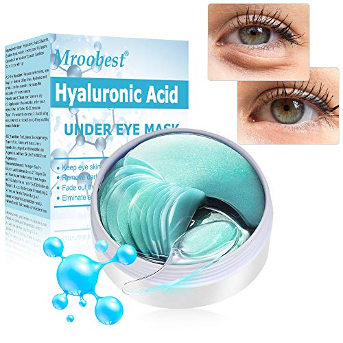 Mascara Para Los Ojos, Ojos Parches, Eye Mask, Máscara Para Ojos De Colágeno, Con ácido Hialurónico, Reduce las bolsas bajo los ojo, ojeras, patas de gallo e hinchazón - 60 Piezas