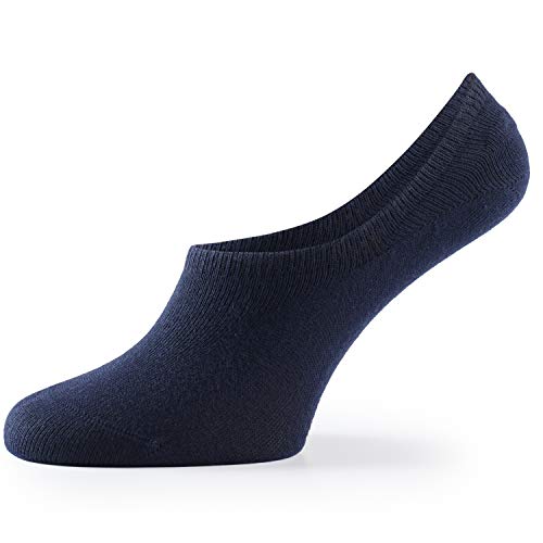 Mat & Vic’s Calcetines Cortos par Hombre y Mujer Invisibles Respirable Calcetines tobilleros Algodón Antideslizantes,Certificado Oeko-Tex 100 (10 pares, Jeans Colors, UK 6-8.5 / EU 39-42)