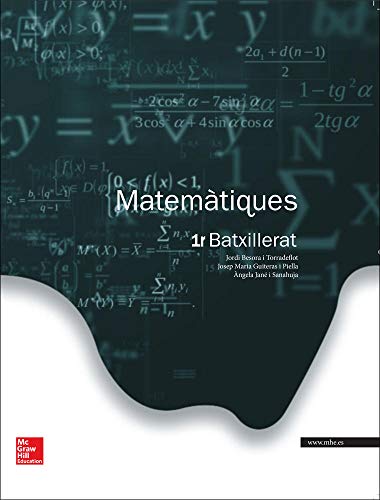 Matemàtiques. Batxillerat 1 - Edició 2015 - 9788448196042