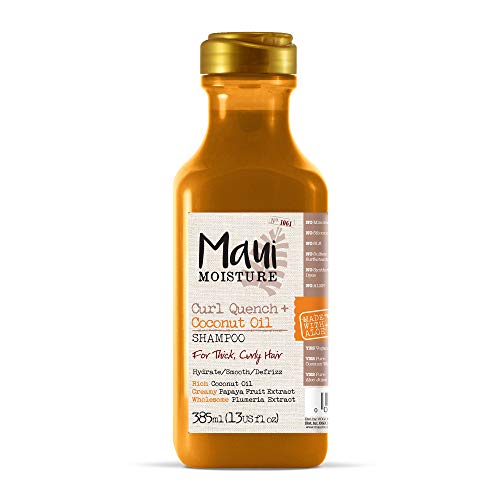 Maui - Champú de aceite de coco para rizos de humedad, 385 ml