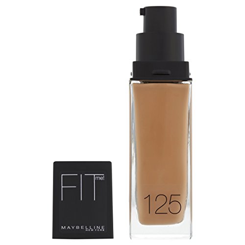 Maybelline Fit Me Foundation 125 Nude Beige 30ml Frasco dispensador Líquido - base de maquillaje (Nude Beige, Piel normal, Frasco dispensador, Líquido, Natural, Francia)