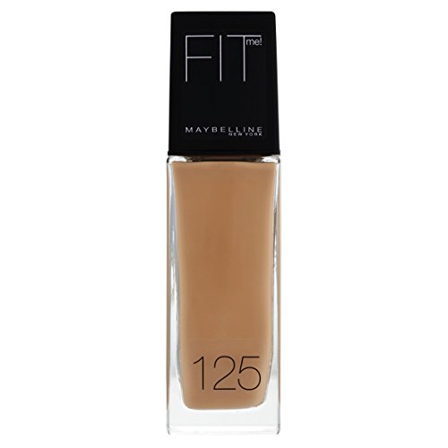 Maybelline Fit Me Foundation 125 Nude Beige 30ml Frasco dispensador Líquido - base de maquillaje (Nude Beige, Piel normal, Frasco dispensador, Líquido, Natural, Francia)