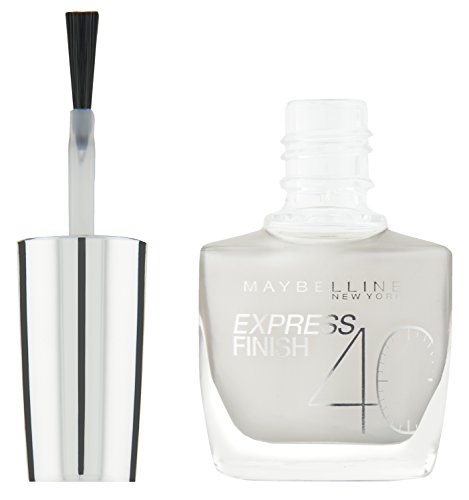 Maybelline New York Maquillaje Esmalte de uñas expreso Finalizar Nagellack Blanco Sueño/Ultra schnelltrocknender Farblack en leuchtendem Weiss, 1 x 10 ml