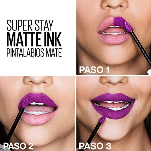 Maybelline New York - Superstay Matte Ink, Pintalabios Mate de Larga Duración, Tono 155 Savant