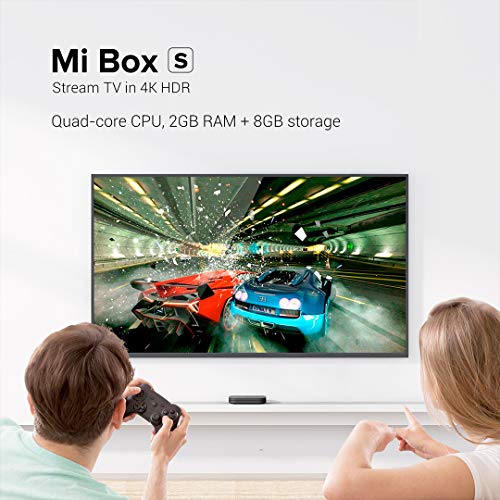 MCorz, Original Xiaomi TV Box S (EU Version) 4K Ultra HD con Dolby Audio, Control Remoto Asistente de Google, Control Remoto por Voz, Hdmi 4K HDR, Reproductor Multimedia de Transmisión