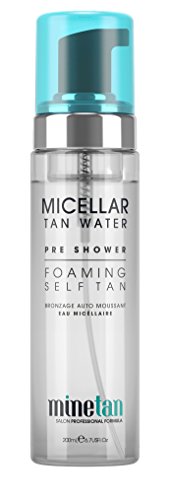 Minetan Agua de bronceado micelar – Espuma autobronceada para pre-ducha