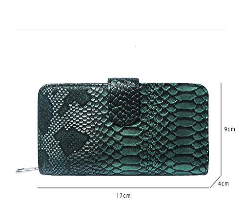 Mingtianzhan señoras cartera 2020 nuevo teléfono móvil bolsa multi-tarjeta moda un solo hombro diagonal cadena bolsa cuero femenino cartera (b-marrón)