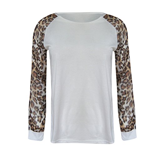 Moda Blusas para Mujer Casual O Cuello Leopardo Sudaderas Ropa en Oferta Camisetas Manga Larga Tops de Fiesta Camiseta Invierno de Mujer otoño riou