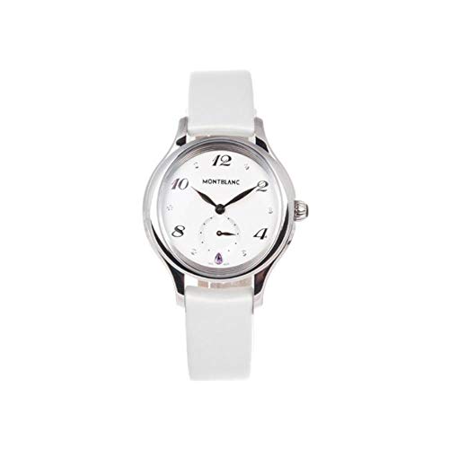 Montblanc Reloj de Mujer Cuarzo 34mm Correa de Cuero Caja de Acero 107334